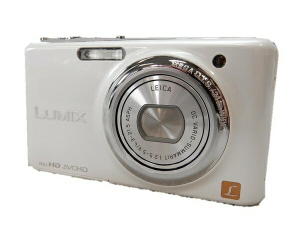 【中古】Panasonic パナソニック LUMIX FX77 DMC-FX77-W デジタルカメラ コンデジ リリーホワイト S2266980