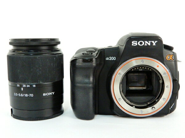 【中古】 SONY ソニー α200 ズームレンズキット DSLR-A200 カメラ デジタル 一眼 機器 趣味 Y3753590