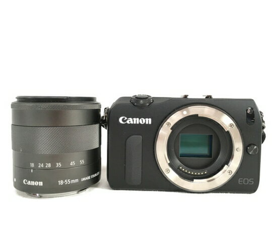 【中古】 Canon EOS M ミラーレス カメラ EF 18-55mm F3.5-5.6 レンズ セット S4431012