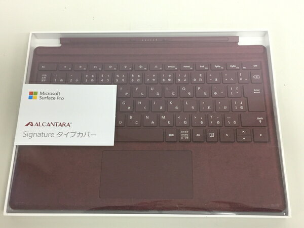 未使用 【中古】 Microsoft FFP-00059 Surface Pro Signature タイプカバー ALCANTARA キーボード バーガンディー K4665160