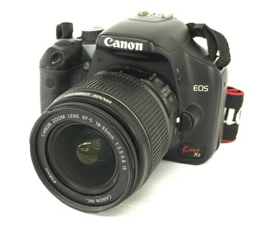 【中古】 Canon EOS kiss X2 ZOOM LENS 18-55mm F3.5-5.6 IS デジタル一眼レフ ボディ カメラ キャノン 良好 N5933551