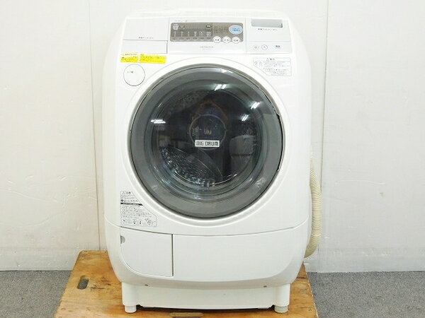 【中古】 HITACHI 日立 ヒートサイクル 風アイロン ビッグドラム BD-V1200L W 洗 ...