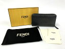 【中古】 FENDI フェンディ マイクロFF 長財布 ラウン