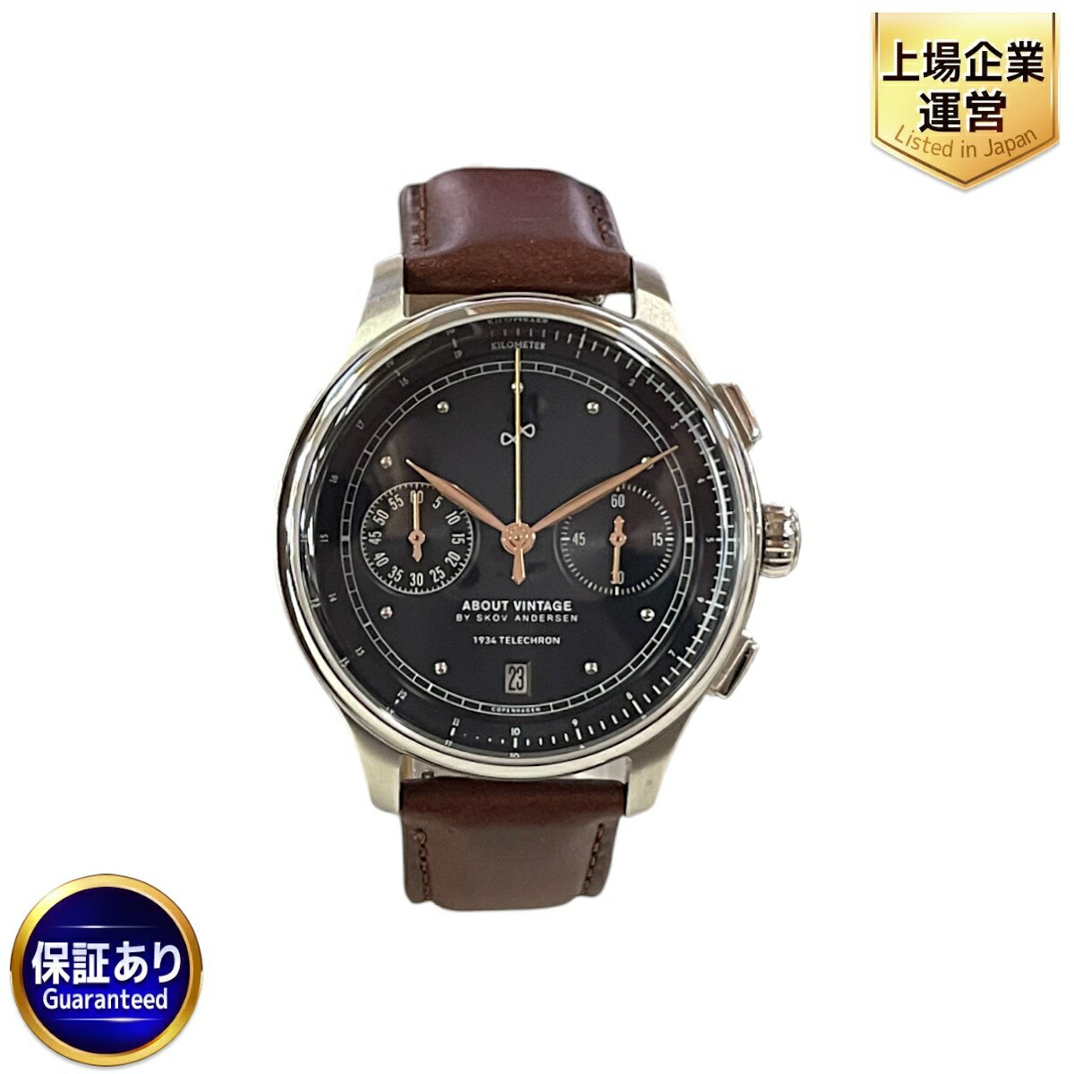 1円 稼働 QZ アバウトヴィンテージ AV1844-41SF1X1 クロノグラフ 1円 稼働 QZ アバウトヴィンテージ