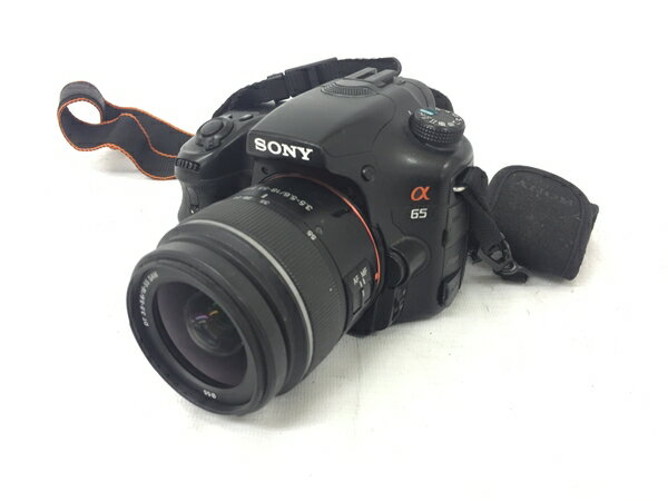 【中古】 SONY α65 SLT-A65V デジタル一眼レフ SAL1855 18-55mm レンズ セット G8384747