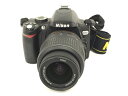 【中古】 Nikon ニコン D60 18-55 レンズキット デジタル 一眼レフ カメラ T3191295