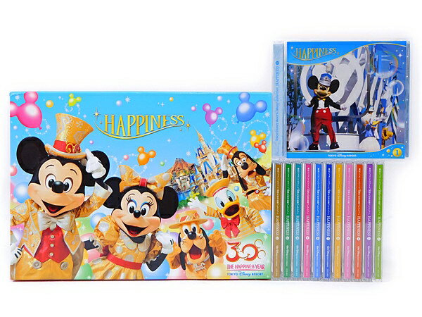 【中古】ユーキャン ディズニー 30周年記念 音楽コレクション ハピネス CD 全12巻 セット N1802415のサムネイル