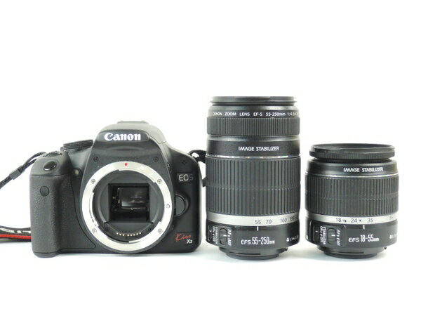 【中古】 Canon キャノン EOS Kiss X3 ダブル ズームキット デジタル 一眼 レフ カメラ Y2577551