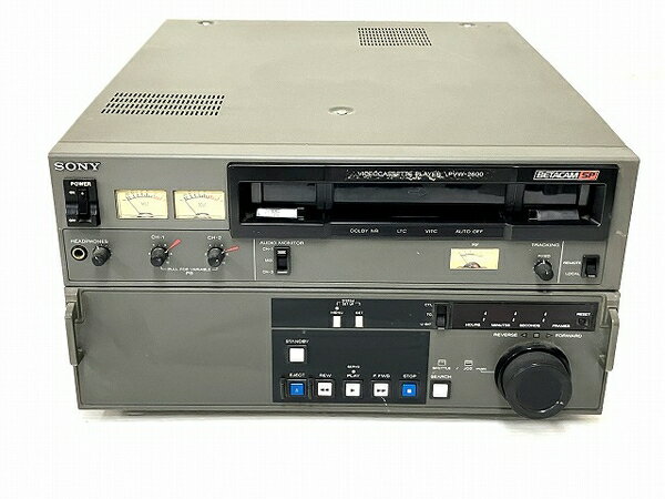 【中古】 SONY PVW-2600 ベータカム SPプレーヤー ビデオ カセット プレーヤー ソニー ジャンク O8736407