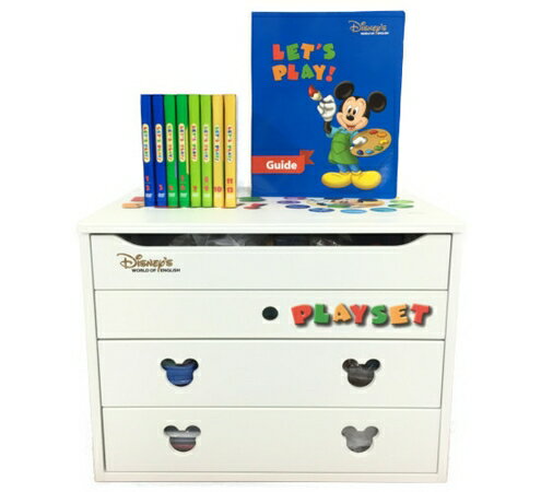 美品 【中古】 DWE ディズニーの英語システム レッツプレイ 2015年頃 木箱付 N4590924のサムネイル
