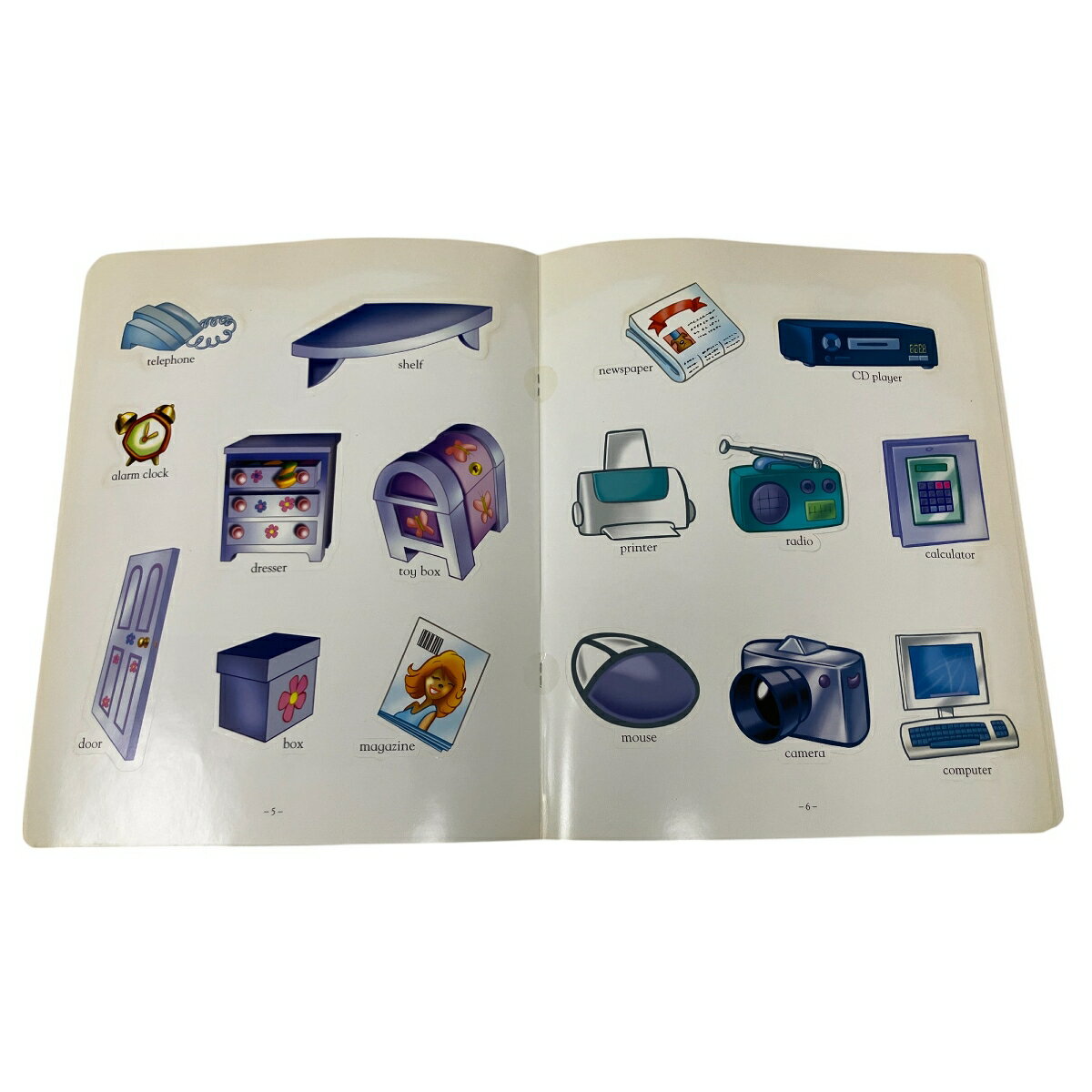 DWE ディズニー ワールドファミリー My Big Book of Words マジックペン対応 ステッカーブック 未開封含 中古 O10213661