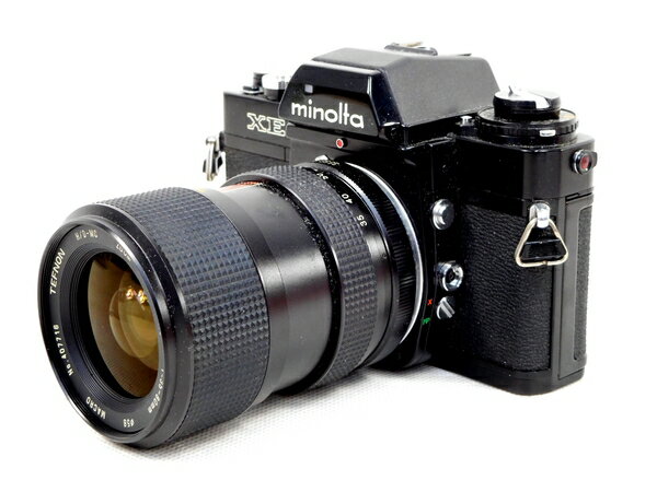 【中古】 MINOLTA XE カメラ TEFNON 3.5-4.8 35-80mm レンズ ストロボ おまけ付き M1950882