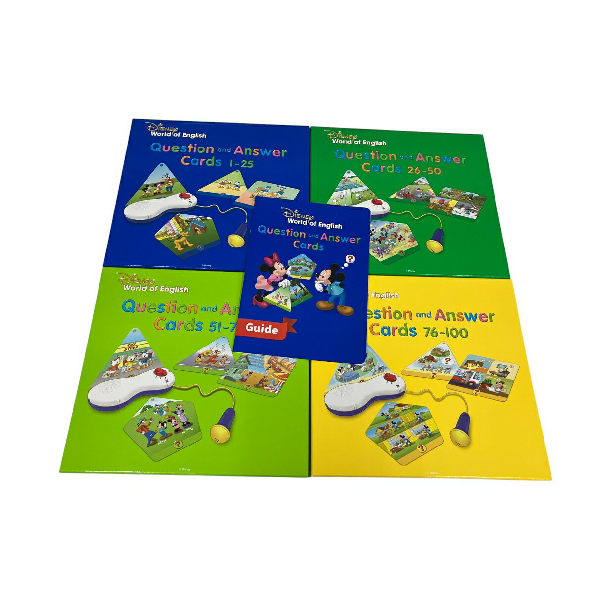 【中古】 DWE 最新版 トークアロング Q&amp;Aカード クエスチョンアンドアンサー ディズニー ワールドファミリー こども 英語 中古 良好 O10058964