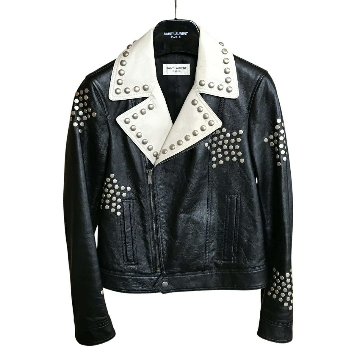 【国内発送】Saint Laurent◆スタッズ付きレザージャケット 楽天市場】saint laurent スタッズ ライダースの通販