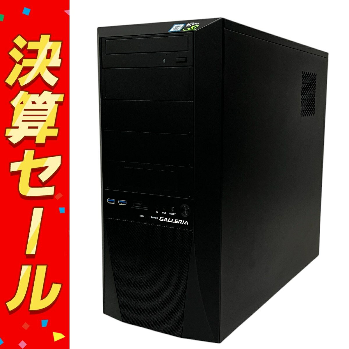 š Thirdwave ꥢ XV ߥ ǥȥåPC 16GB SSD 500GB / HDD 2.0TB GTX 1...