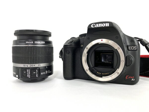 【中古】CANON EOS Kiss X3 18-55mm 1:3.5-5.6 デジタル一眼レフカメラ Y8316004