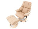 未使用 【中古】 EKORNES エコーネス ストレスレスチェア レノ M オットマン セット 【大型】 S2972443