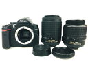 【中古】 Nikon ニコン D5000 ダブルズームキット D5000WZ カメラ デジタル 一眼 レフ ブラック T4631906