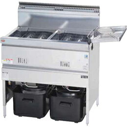 新品 マルゼン 業務用ガス涼厨フライヤー MGF-C18WK 間口830×奥行600×高さ800 メーカー直送 送料無料（..