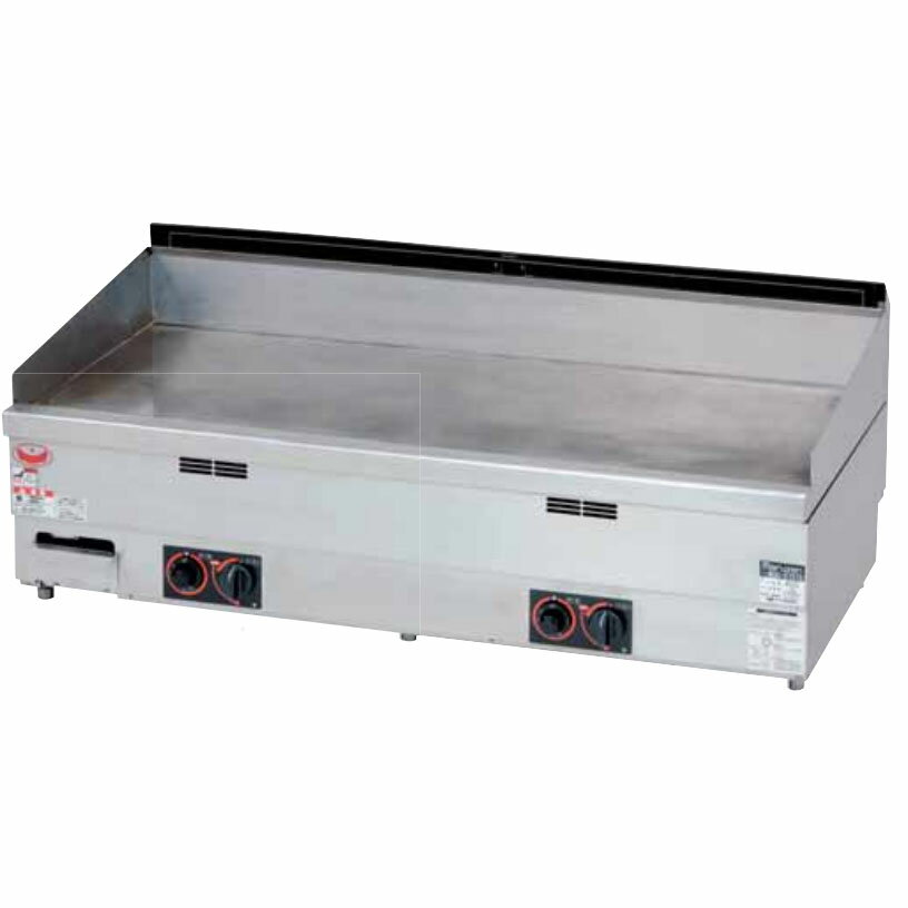 新品 マルゼン ガスグリドル　MGG-126TB　間口1200×奥行600×高さ300mm　送料無料（沖縄・北海道・一部離島を除く）　車上渡し　搬入・設置別途　メーカー保証1年