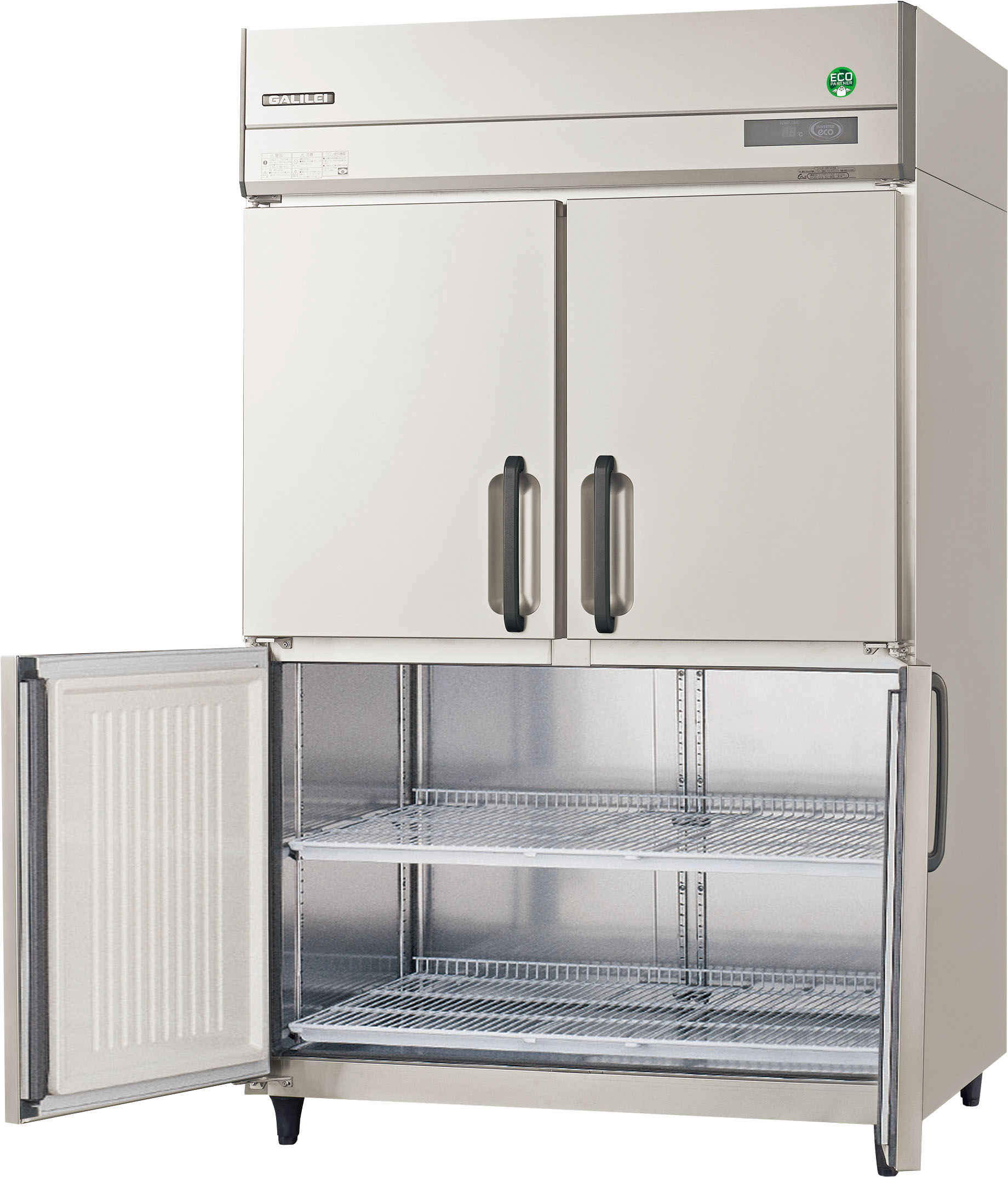 新品 フクシマガリレイ　縦型1冷凍3冷蔵庫 GRN-121PX1-F 幅1200×奥行650×高さ1950mm　ノンフロン　インバーター制御　単相100V 　センターフリー　メーカー直送 送料無料（一部離島を除く）車上渡し 搬入設置・別途 メーカー保証1年