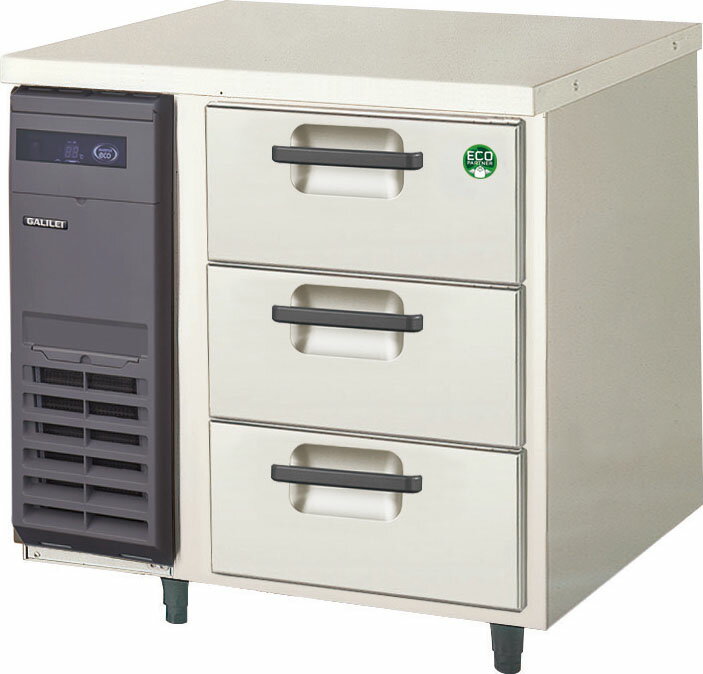 新品 フクシマガリレイ　ドロワーテーブル冷蔵庫 LDC-080RX 幅755×奥行600×高さ800mm　ノンフロン　インバーター制御　単相100V　メーカー直送 送料無料（一部離島を除く）車上渡し 搬入設置・別途 メーカー保証1年