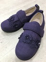 あゆみちゃん パープル 5E S〜3L 日本製レースの付いた 可愛い 介護シューズ徳武産業 かわいい おしゃれ 母の日 敬老の日