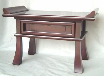 前面浮出 紫檀調経机 巾60cm