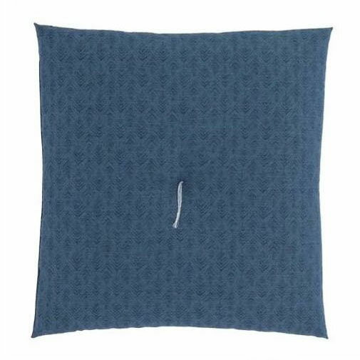 御前座布団「シェブロン 房なし ブルー」日本製