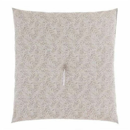 御前座布団「リーフ 房なし グレー」日本製