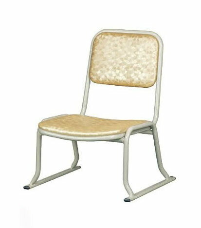 Rakuten - 積重ね型 アルミパイプ椅子 座高26cm (背板付) ゴールド 日本製