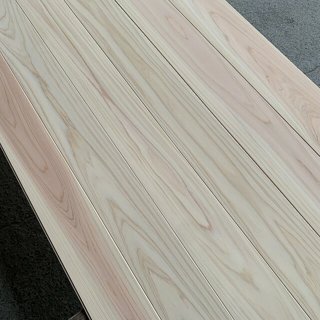 桧羽目板　節なし(無節) 長さ1950mm 幅105mm 厚み9mm フローリング加工(16枚入り/24枚入り)【大型商品】