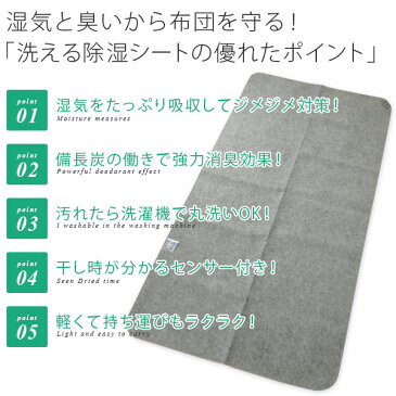 除湿シート 洗える セミダブルサイズ 備長炭入り 消臭力アップ 加齢臭も消臭 吸湿シート 調湿シート 除湿マット 吸湿マット 消臭シート 防カビ 梅雨 カビ対策 結露防止 除湿シート 110×180cm 【送料無料】