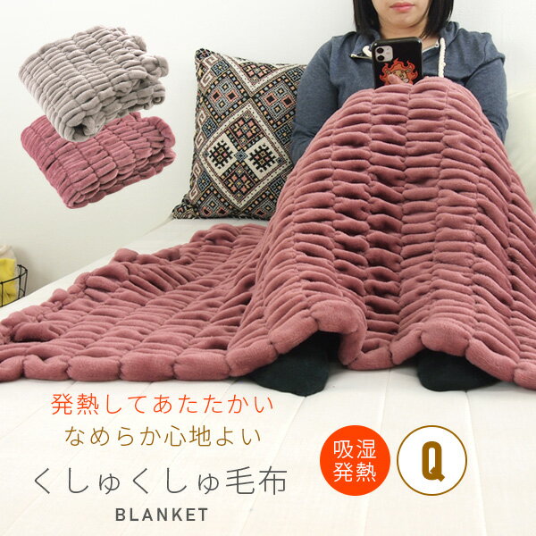 毛布 ひざ掛け毛布 くしゅくしゅ 発熱 ブランケット 70×100cm ふわふわ もこもこ もうふ ベビーケット スローケット 膝掛け ひざかけ お昼寝ケット ジュニア毛布 掛け毛布 あったか 暖かい フランネル 洗える マイクロファイバー 蓄熱 防寒 無地 おしゃれ 北欧 【送料無料】のサムネイル