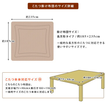 こたつ布団 こたつ掛け布団 長方形 185×235cm マイクロファイバー ノルディック柄 洗えるこたつ布団 こたつふとん 炬燵布団 掛布団 掛けふとん あったか ギャベ柄 パッチワーク調 北欧 かわいい 薄掛け布団 新生活 【こたつ布団】 【送料無料】