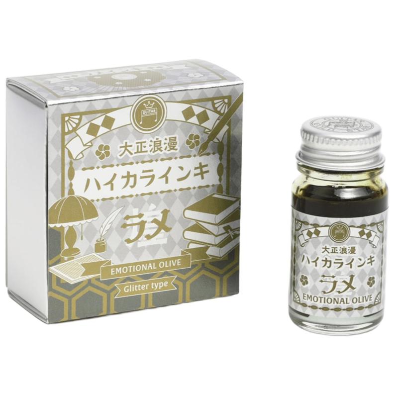 寺西化学工業 ギター 大正浪漫 ハイカラインキ ラメ エモーショナルオリーブ TRHGL-12ML-T70