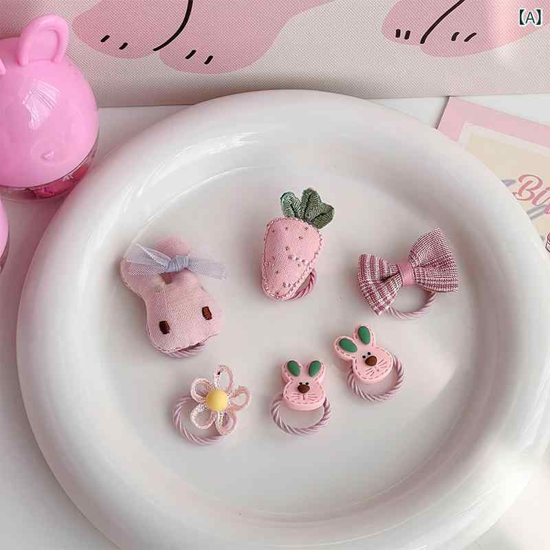 ヘアゴム キッズ ベビー 子供女の子痛くない赤ちゃん髪ゴム髪飾り セット動物花フラワーモチーフ小さめ 結びやすい跡がつきにくいかわいいおしゃれ通園通学 お出かけ普段使いプチギフトプレゼントスタンダードカジュアルシンプルベーシックナチュラル