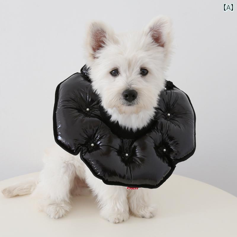 エリザベスカラー 猫用 犬用 術後保護 傷舐め防止 傷口保護 星柄 刺繍 中綿 クッション素材 柔らかい 軽量 首輪 ペット用品 介護 傷口なめ防止 皮膚病 ヘルスケア シンプル ベーシック ナチュラル スタンダード 定番 カジュアル