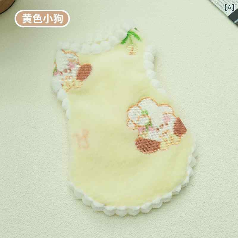 ドッグウェア 犬服 猫服 小型犬 裏起毛 厚手 ベスト袖なし部屋着もこもこ室内着プルオーバーシンプルベーシック定番スタンダードカジュアルナチュラル