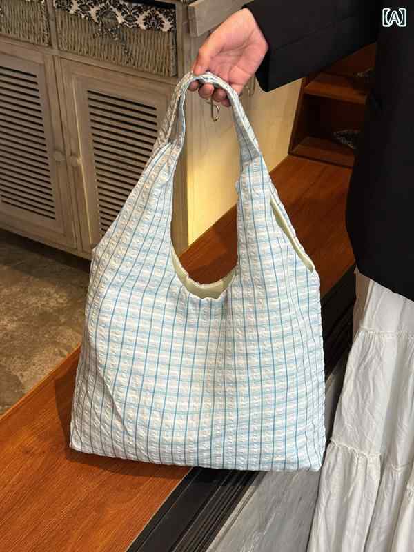 手提包 - トートバッグ レディース チェック柄 帆布 キャンバス 大容量 軽量 肩掛け 通勤 通学 おしゃれ マザーズバッグ A4 収納しやすい 整理整頓 多機能 普段使い カバン