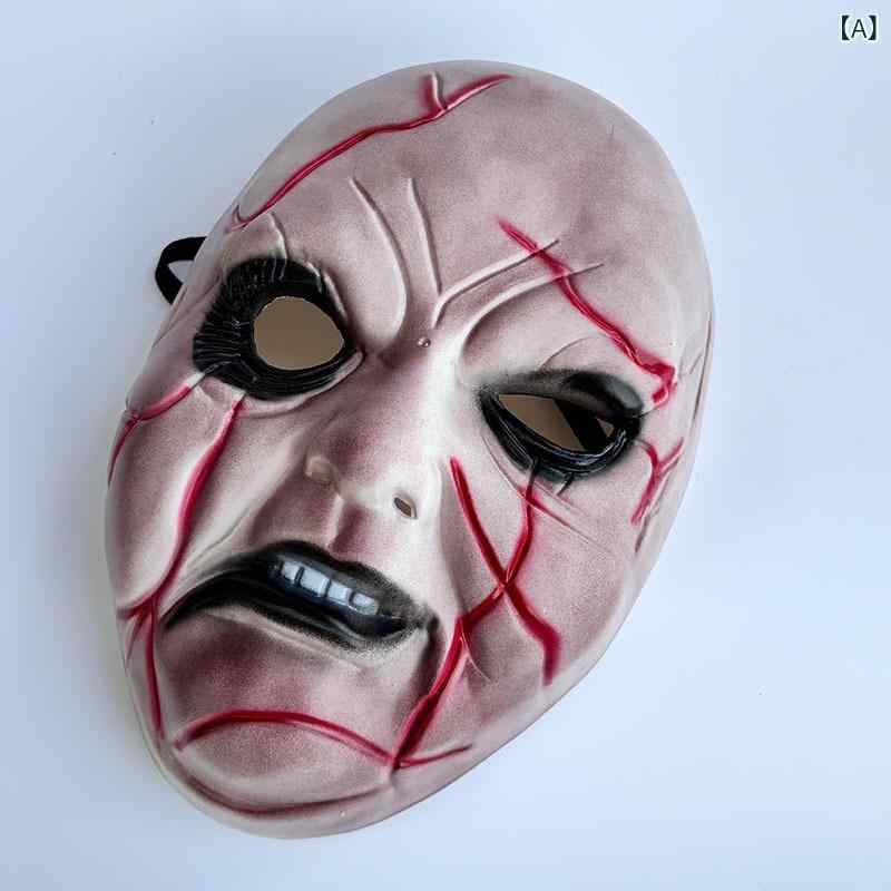 コスプレマスク ピエロ ハロウィン ホラー フルフェイス 迫力満点 リアル造形 仮装小物 パーティーグッズ 学園祭 肝試し イベント 演出道具 舞台衣装 なりきり 恐怖演出 リアルマスク 忘年会 新年会 出し物 演出用 特殊メイク風 撮影小道具