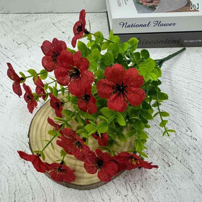 造花 インテリア ユーカリ 紫陽花 ブーケ 観葉植物 フェイクグリーン おしゃれ 花束 リビング 玄関 装飾 花瓶用 贈り物 ギフト 枯れにくい 観葉植物 部屋飾り 癒し 枯れにくい花 リアル 装飾用 長持ち