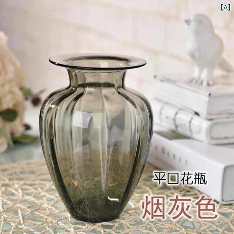 Crystal Products - 花瓶 ガラス おしゃれ インテリア雑貨 卓上 フラワーベース 透明 レトロ 一輪挿し 飾り棚 花器 水耕栽培 シンプル 収納しやすい 北欧 ガラスベース リビング 玄関 ダイニング ギフト