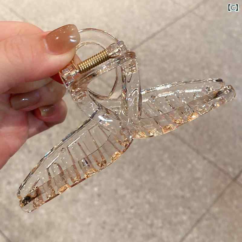 ヘアクリップ 大きめ ヘアアクセサリー 髪留め 爪クリップ おしゃれ バンスクリッ...
