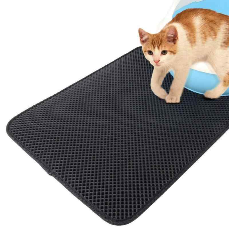 ペットマット 猫用 砂取りマット 滑り止め付き 防水 ペット用品 猫砂マット 飛び散り防止 ペット用マット ケージ内 快適踏み心地 洗える素材 二重構造で砂をしっかりキャッチ 衛生管理が簡単 室内用