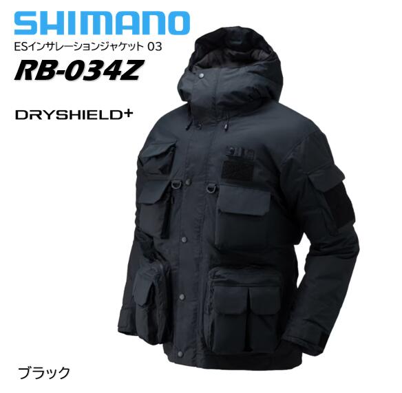 シマノESインサレーションジャケット 03RB-034Y ブラック XLサイズ 楽天市場】ESインサレーションジャケット 03[RB-034Y]の通販