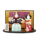 【ミニひな人形】錦彩立雛〈華舞)