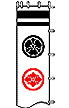 【節句幟用家紋入】二種の家紋染色　（幟サイズ3.8-4.5m用）