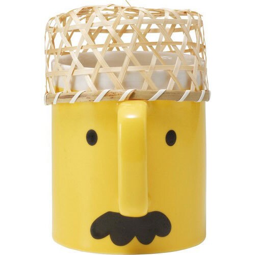 【アウトレ品】ビールジョッキ おつまみオジさん籠付