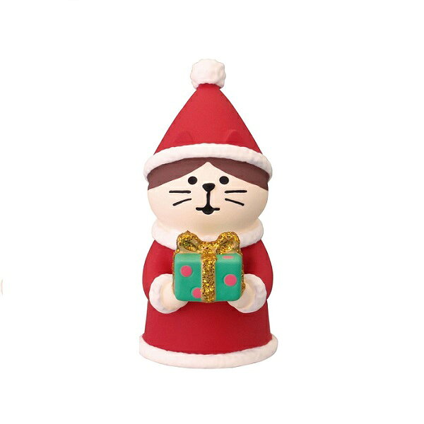 DECOLEプレゼント交換こねこ はちわれポリレジン製品小さな置物